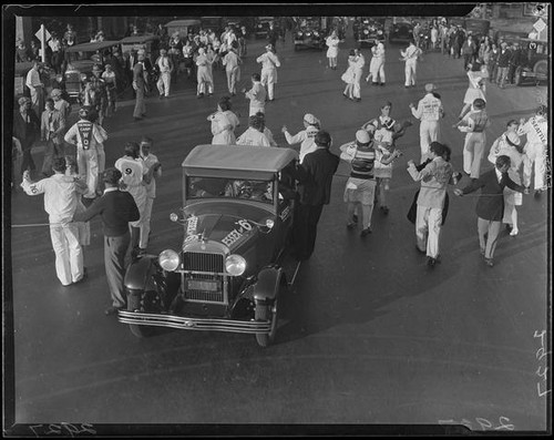 Marathon dance competitors, Culver City or Santa Monica, 1928