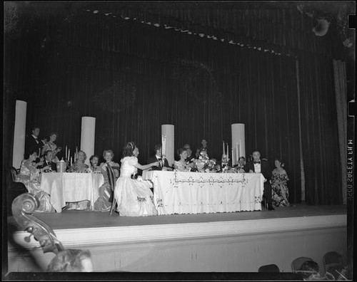 Production of the opera La Traviata, Hollywood or Pomona, 1949