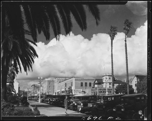 Cumulus clouds over Santa Monica, 1935