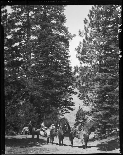 Horseback riders, Lake Arrowhead, 1929