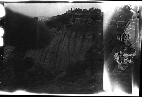 Palisades Park cliff, Santa Monica, 1929