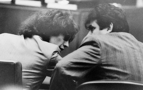 Richard Ramirez confers with attorney