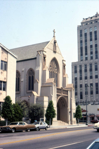 St. James Episcopal Church and the Wilshire Professional Building
