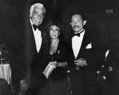 Pete and Helen Rodriguez with Cesar Romero