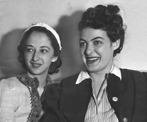 Edith Mann and Mary Donovan, garment workers' strike