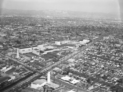 Metro Goldwyn Mayer Studios, Culver Boulevard, looking north