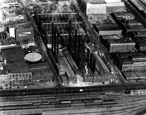 Gas factory aerial