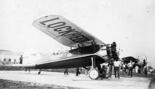 Air Express plane in Burbank