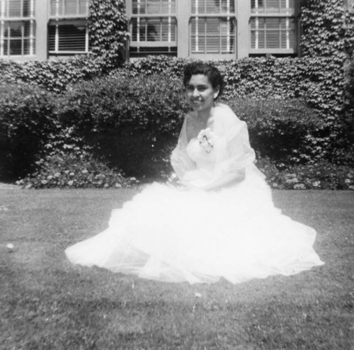 Girl in formal dress