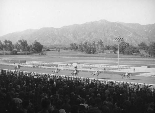 Racing at Santa Anita