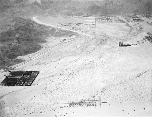 Palm Springs flood control area, looking west