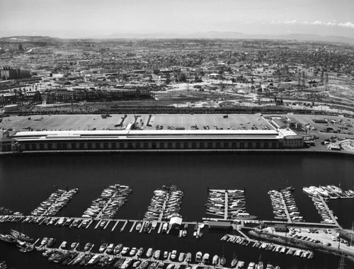 Los Angeles Harbor and Wilmington, looking northwest