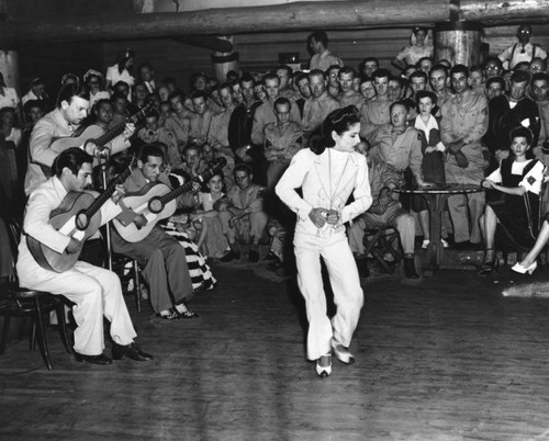 Carmen Amaya performs at Hollywood Canteen