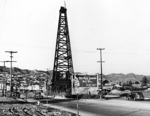 Oldest oil well in this vicinity, La Cienega