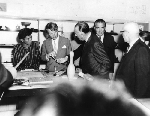 Robert F. Kennedy touring Sherman Indian High School