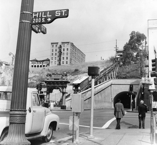 Angels Flight, 3rd Street tunnel and Bunker Hill