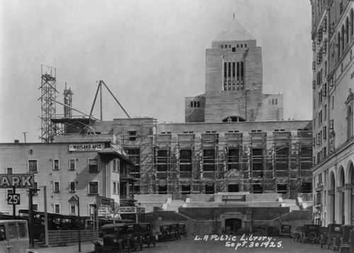 LAPL Central Library construction, view 63