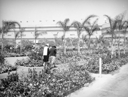 Hollywood Park landscaped path