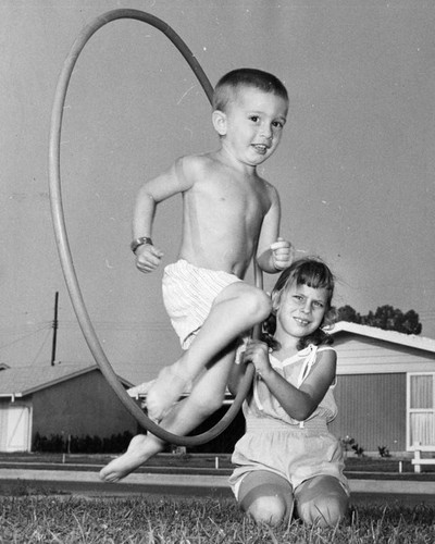 Hoop jumping fun