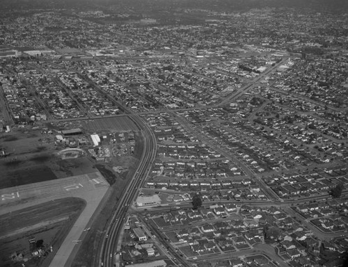 Bundy Drive and Ocean Park Boulevard, looking north