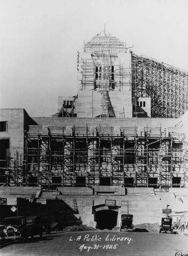 LAPL Central Library construction, view 62