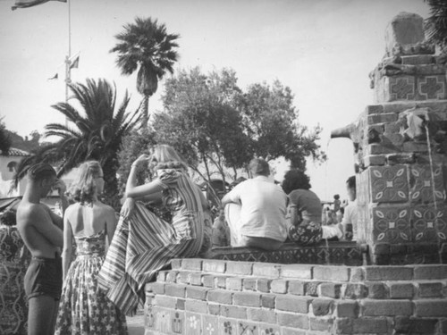 Fountain near the steamer entrance, Avalon