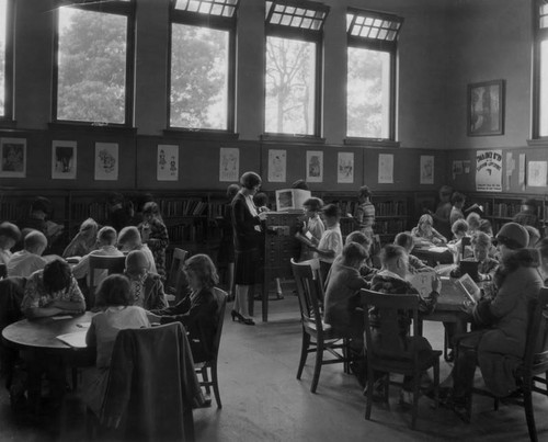 Children's reading room at Vermont Square Branch Library