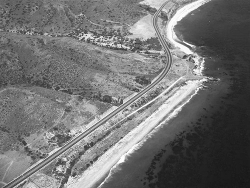 Leo Carrillo State Park, Pacific Coast Highway, looking east