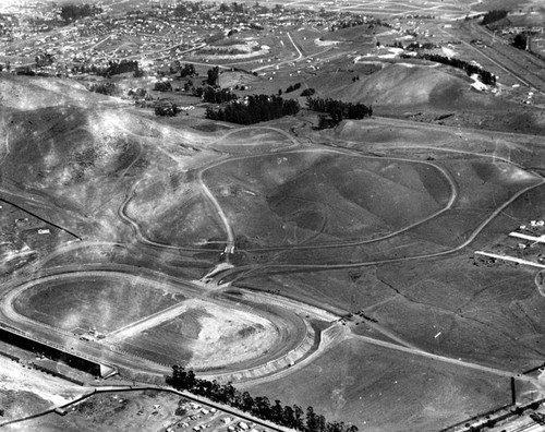 Aerial view of the Ascot Speedway