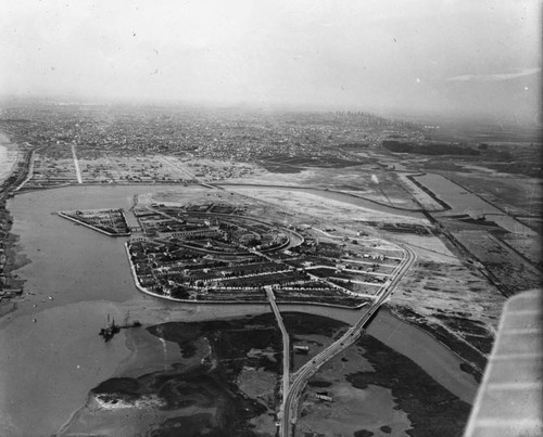 Aerial view of Naples, Long Beach