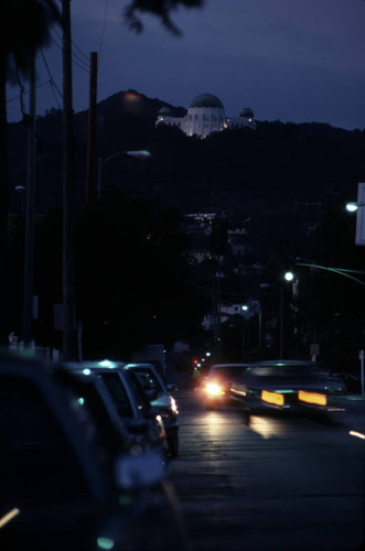 Griffith Observatory at night