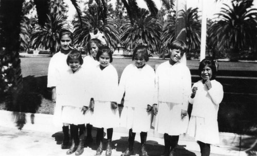 American Indian girls at Sherman Institute