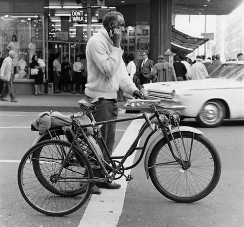 Cyclist on 5th Street