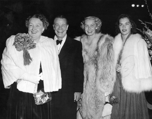 Joe E. Brown and family at Grauman's Chinese Theatre