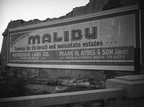 Malibu sign