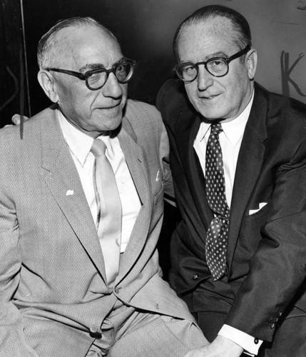 Harold Lloyd with friend