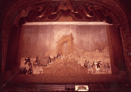 Painted curtain, Los Angeles Theatre