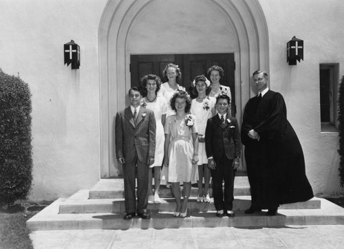 Group outside church