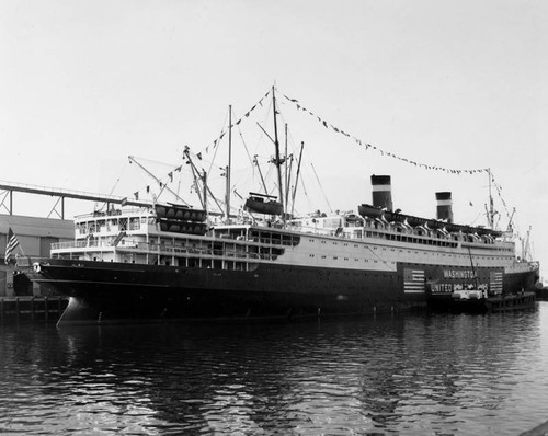 S.S. Washington anchored in the harbor