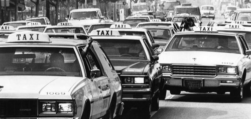 Taxicab protest