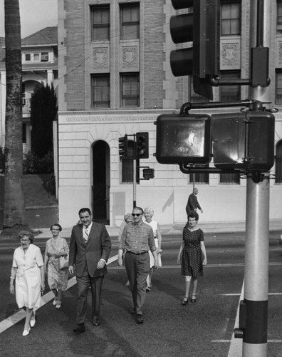 John Ferraro walks with group