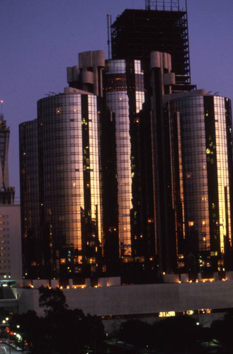 Downtown Los Angeles at sunset