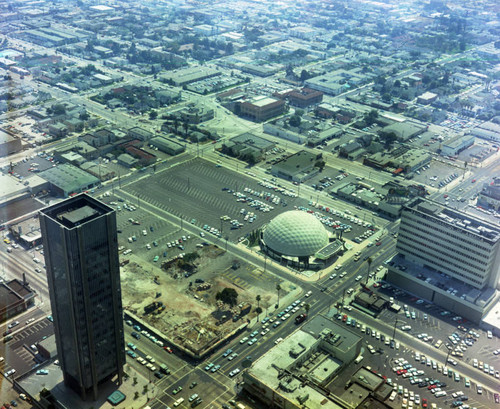 Pacific Cinerama Theatre, Hollywood, looking southwest