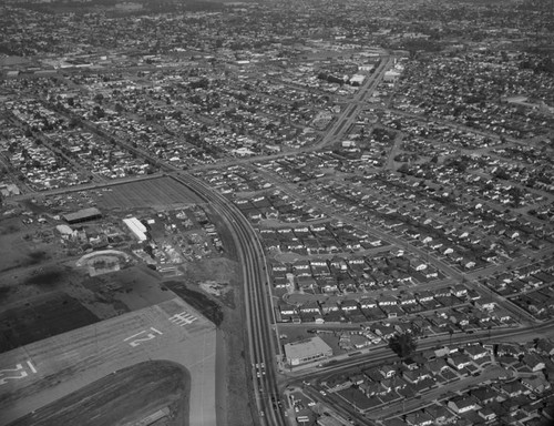 Bundy Drive and Ocean Park Boulevard, looking north