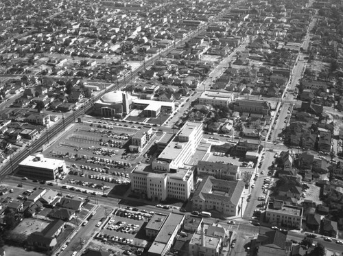 White Memorial Hospital, White Memorial Church, looking east