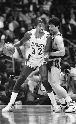 Magic Johnson and Chris Mullin