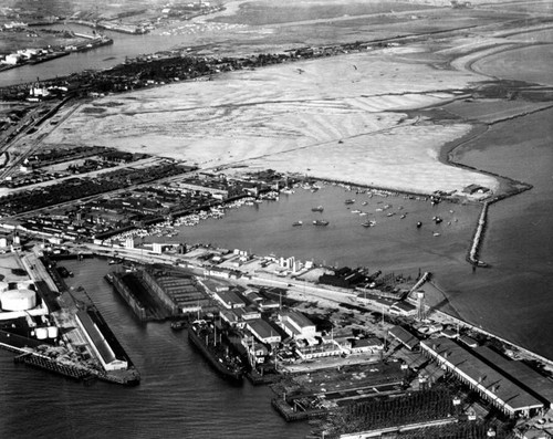 Terminal Island, aerial view