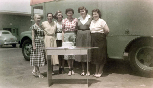 Staff of the Los Angeles Public Library Traveling Branch Bookmobile