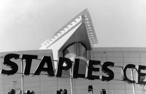 Staples Center sign