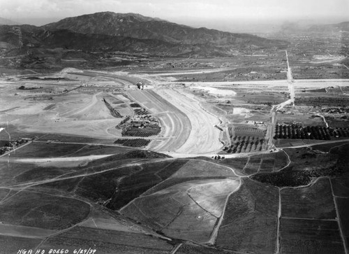 Hansen Dam, aerial